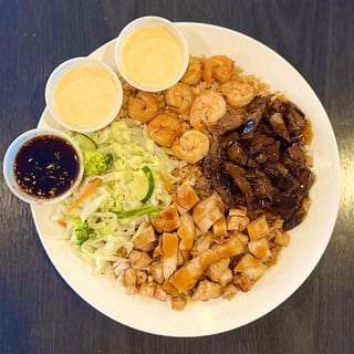 The Special (Steak, Chicken, and Shrimp)